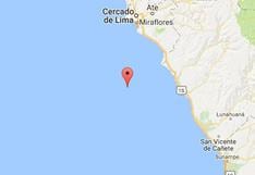 Lima: sismo de 3,5 grados se registró esta tarde en la capital