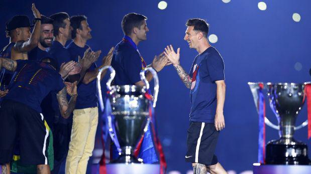 Barcelona celebró en el Camp Nou el título de Champions League - 1