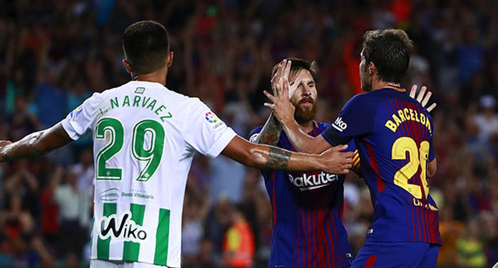 Barcelona de la mano de Lionel Messi venció al Real Betis. El argentino la mandó al palo 3 veces. (Foto: Getty Images)