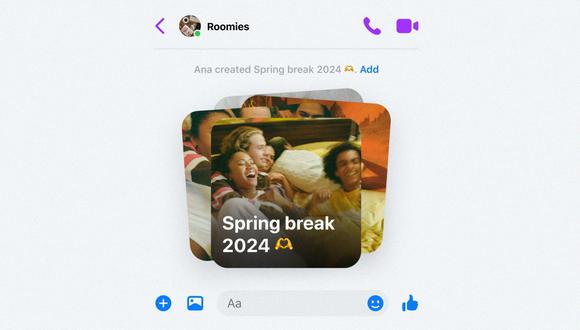 Messenger ahora te permite enviar fotos en HD, crear álbumes compartidos y compartir archivos de hasta 100MB.