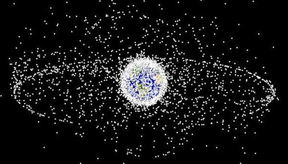 Cientos de miles de restos de cohetes y sat&eacute;lites rondan la Tierra. (Foto: NASA)