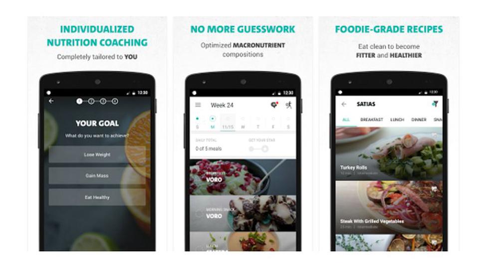 Freeletics Nutrition se diferencia de otras apps por incluir varios ingredientes gourmet, as&iacute; terminan siendo dietas mucho m&aacute;s atractivas. (Foto: Google Play Store)