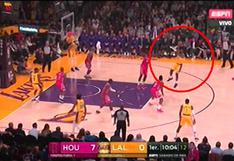 Los Ángeles Lakers vs. Houston Rockets: observa el primer doble de LeBron James en el Staples Center | VIDEO