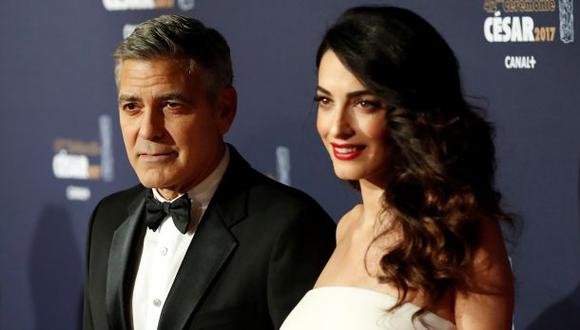 George Clooney y su esposa, la abogada Amal. (Foto: Agencias)