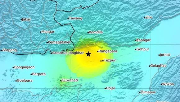 Terremoto de magnitud 6,2 en la India sacude la provincia de Assam. (EFE).