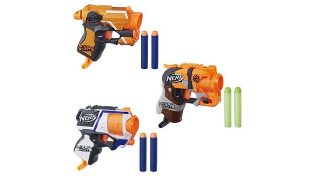 Hasbro ha lanzado en el Perú su nueva línea de lanzadores de dardos MicroShots de Nerf. Estos juguetes son réplicas en miniatura de modelos clásicos.