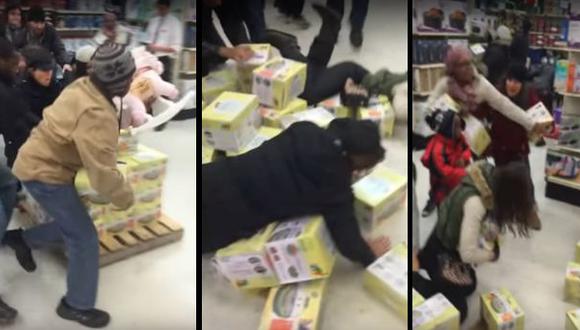 Locura del Black Friday provocó estas violentas peleas [VIDEO]