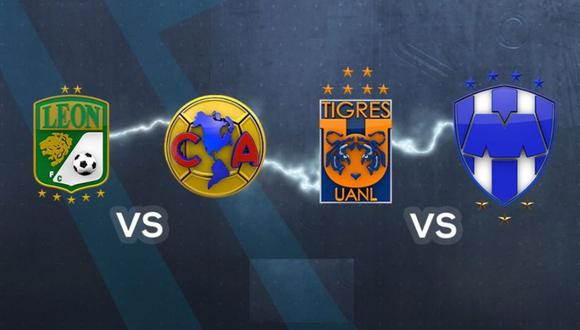 América vs. León y Tigres vs. Monterrey: fecha, horario y canal de las semifinales de la Liga MX. (Foto: Twitter Liga MX)