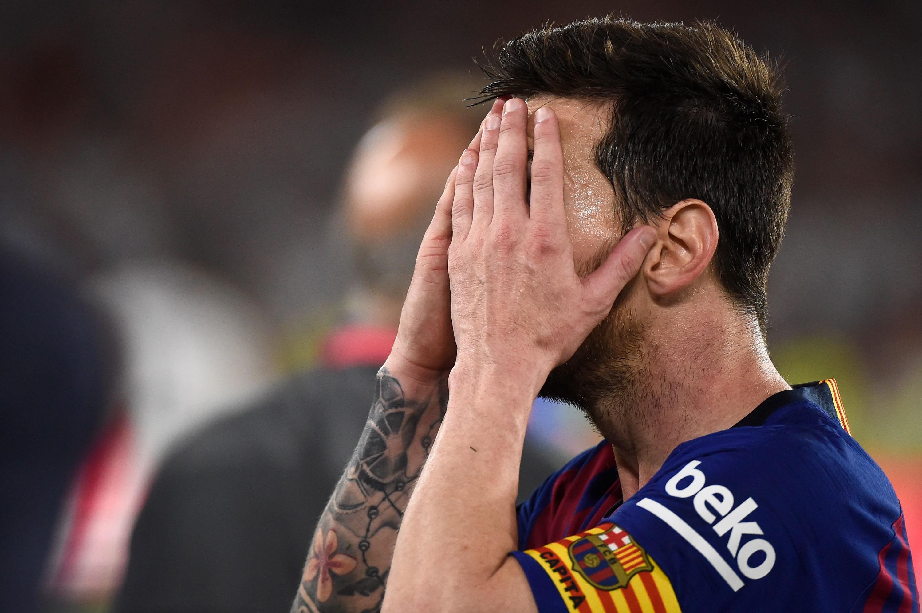 Barcelona vs. Valencia: la desazón de Messi y Valverde tras caer en la final de la Copa del Rey | Foto: AFP
