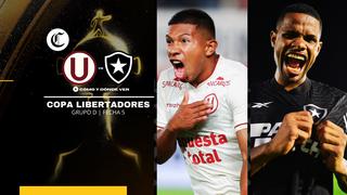 Copa Libertadores 2024 ¿dónde ver el Universitario vs Botafogo?