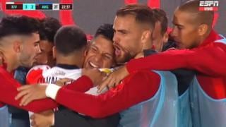 Juanfer Quintero definió desde los doce pasos para el 3-2 de River Plate vs. Argentinos Jrs. | VIDEO