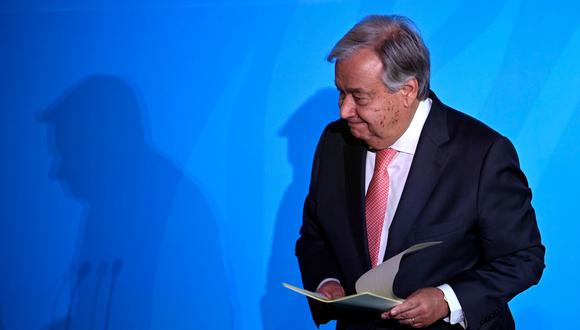 "Nos estamos quedando sin tiempo", dice António Guterres en la Cumbre del Clima de la ONU. (AFP).