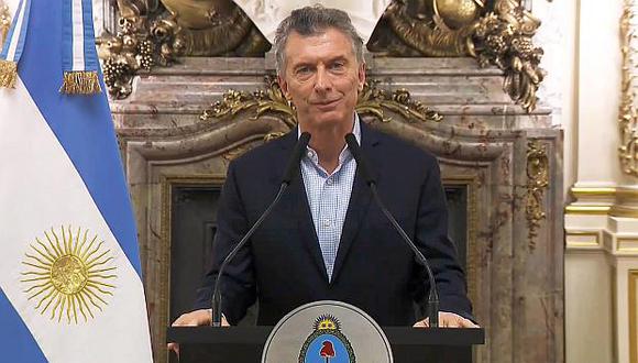 Mauricio Macri, presidente de Argentina. (Foto: AFP)