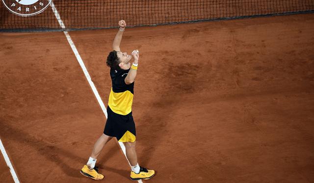 Diego Schwartzman clasifica a sus primeras semifinales de un Grand Slam, tras vencer a Dominic Thiem en un partidazo | Foto: EFE