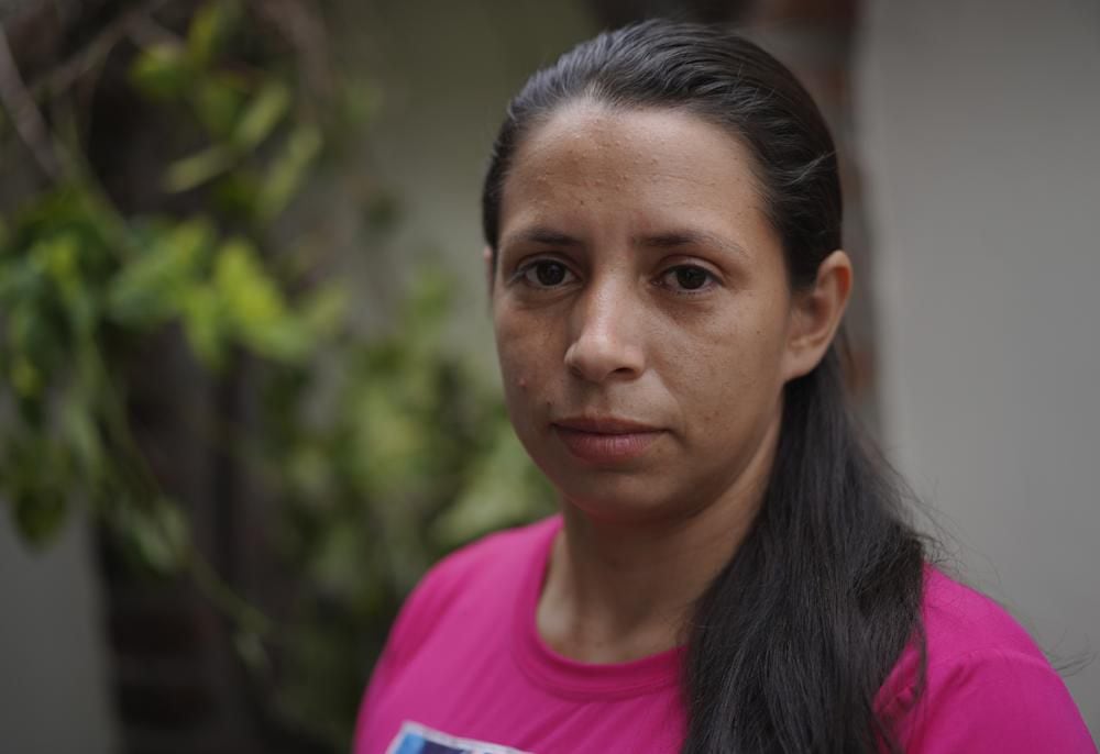 Karen, who was imprisoned, accused of aggravated homicide after the death of her baby at birth, poses for a photo in San Salvador.