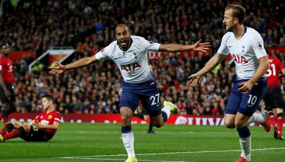 Manchester United vs. Tottenham chocan HOY (2:00 p.m. EN VIVO ONLINE vía DirecTV Sports) en Old Trafford por la fecha 3° Premiere League | EN DIRECTO. (Foto: AFP)