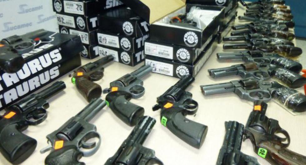 La Sucamec donó 350 armas de fuego a la Escuela Técnica Superior Femenina de la Policía Nacional y a la Escuela de Educación Superior Técnica Profesional. (Foto: Andina)