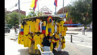FOTOS: Colombia se pinta de amarillo para el partido contra Perú