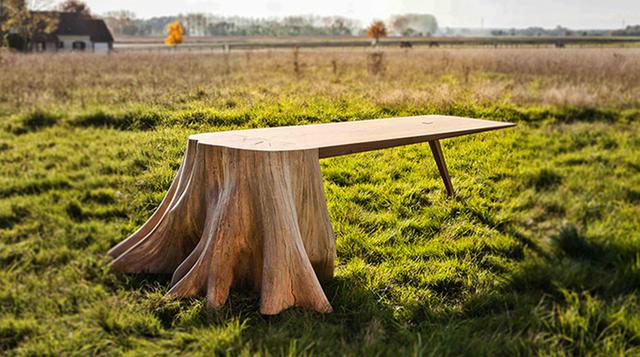 Cómo un tronco puede convertirse en una increíble mesa - 1