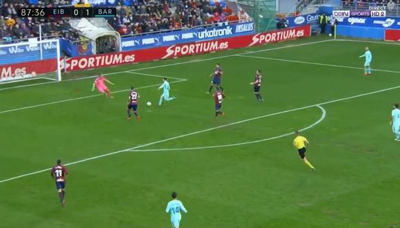 Barcelona vs. Eibar: el gol que se perdió Messi y corrigió Jordi Alba [VIDEO]