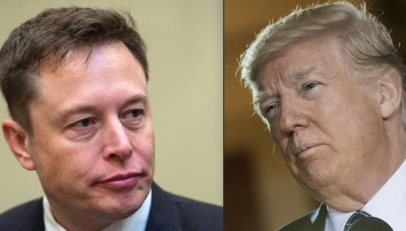 Elon Musk dice que quiere levantar la prohibición a Donald Trump de usar Twitter. (NICHOLAS KAMM, BRENDAN SMIALOWSKI / AFP).