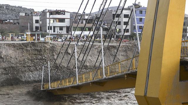 Puente que se cayó en SJL fue construido en el 2010 [FOTOS] - 2