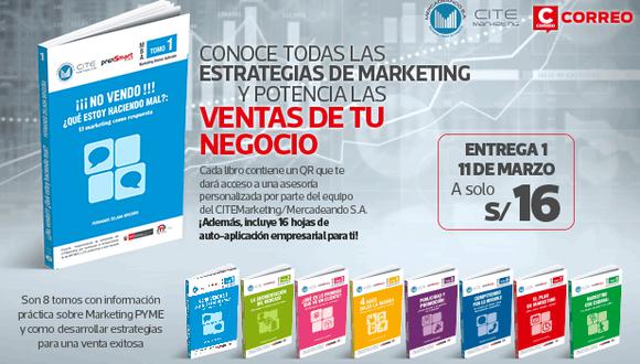 Correo te trae esta exclusiva colección elaborado por Fernando Zelada Briceño y su equipo de CITEMarketing/Mercadeando S.A., el primer Centro de Innovación Productiva y Transferencia Tecnológica en Marketing del Perú.