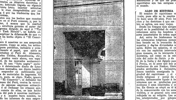 Ante las denuncias de los vecinos de la zona, un periodista de El Comercio se acercó para indagar qué ocurría en torno a esa extraña finca del jirón Arica, allá en el lejano 1917. (Foto: GEC Archivo Histórico)