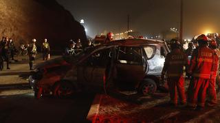 Ventanilla: despiste de auto dejó tres muertos y tres heridos