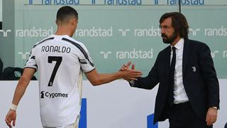 La explicación de Pirlo tras sustituir a Cristiano Ronaldo: “Quizás es la primera vez que se alegraba de irse”