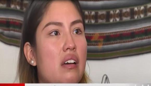 Anya Cerrón denunció que su ex pareja la agredió e intentó acabar con su vida. (Captura: América Noticias)