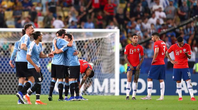 Chile vs. Uruguay. (Foto: AFP)