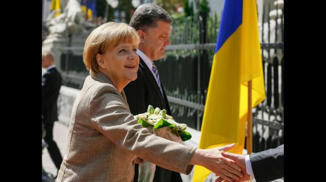 Ucrania recibe espaldarazo de Merkel en lucha por su territorio - 1