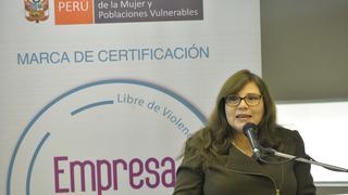 Ministra de la Mujer pide sanción ejemplar tras denuncia de Paloma Noceda