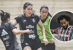 Marcelo aparece por sorpresa en el entrenamiento de la selección peruana de fútbol femenino y reacción de jugadoras se vuelve viral