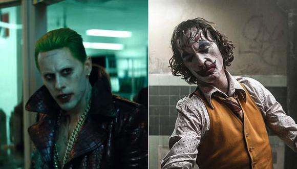 A la izquierda: Jared Leto y su Joker estilo zef. A la derecha, la reciente interpretación de Joaquin Phoenix. (Fotos: Difusión)