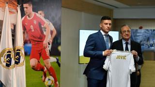 Real Madrid presentó a Luka Jovic en el Santiago Bernabéu