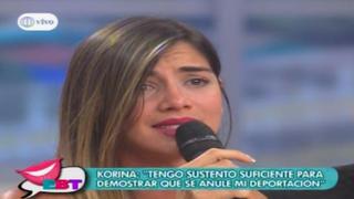 Korina Rivadeneira no soportó presión y lloró en TV [VIDEO]