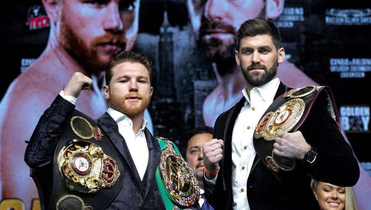 'Canelo' Álvarez vs. Rocky Fielding y la gran desventaja del boxeador mexicano. (Foto: AFP)