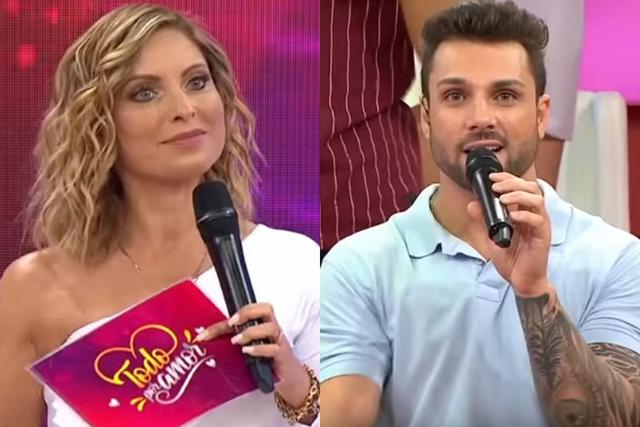 Nicola Porcella y Karina Rivera en "Todo por amor", el programa de Latina que se estrenó el lunes 17 de febrero.