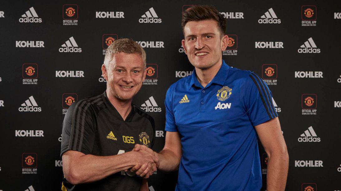 Harry Maguire y el once más caro en la historia del fútbol: mil millones de euros en contrataciones. (Foto: AFP)