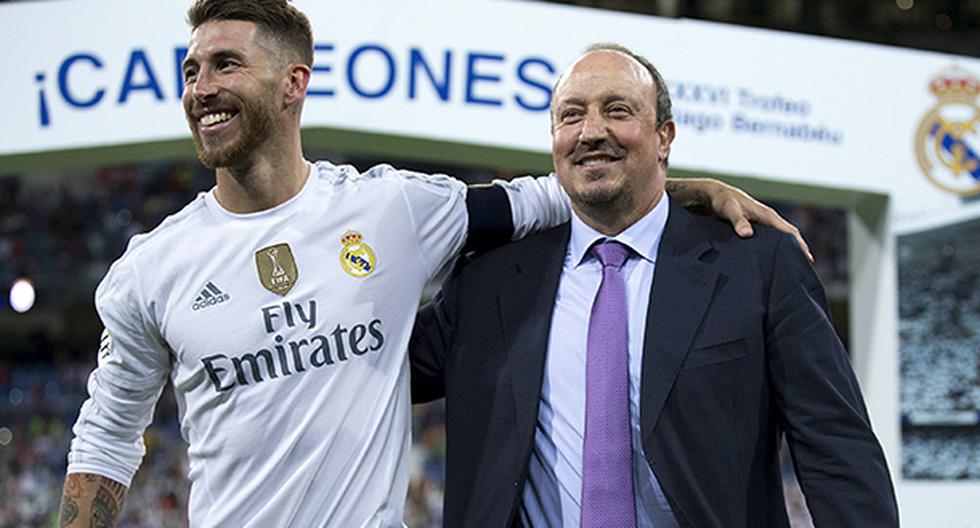 Sergio Ramos defiende al Rafa Benítez. (Foto: Getty Images)