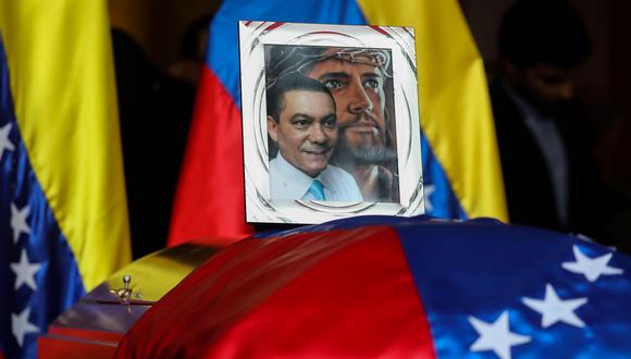 Este miércoles se celebró el funeral por Fernando Albán en Caracas,Venezuela. (EFE).