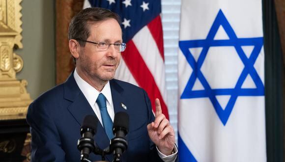 El presidente israelí Isaac Herzog. (Foto de SAUL LOEB / AFP)