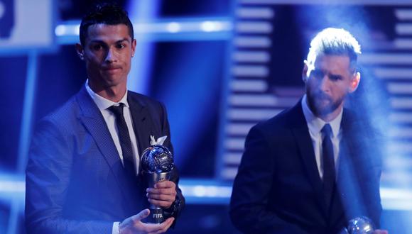 Cristiano Ronaldo ganó su segundo The Best de manera consecutiva. Lionel Messi otra vez fue segundo. (Foto: Reuters)