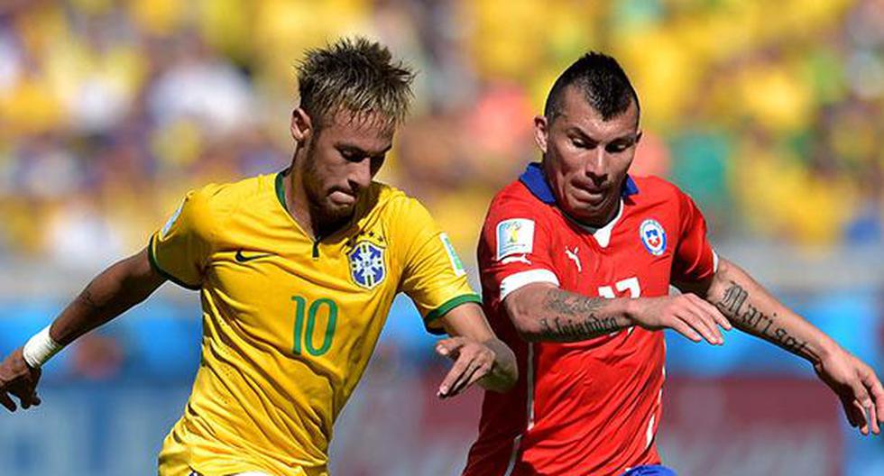Gary Medel y Neymar se vieron las caras en el Brasil vs Chile. (Foto: Getty Images)