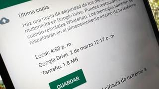 WhatsApp: ahora podrás exportar e importar tu copia de seguridad de Google Drive