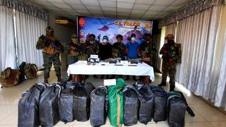 Cusco: FF.AA. y PNP incautan 400 kilos de droga y capturan a dos presuntos narcotraficantes