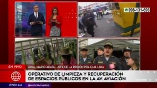 El plan de operaciones de la Policía Nacional para recuperar espacios públicos