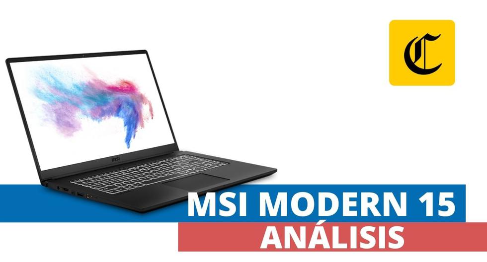 La laptop Modern 15 de MSI promete un desempeño destacado para los usuarios más tradicionales. (El Comercio)